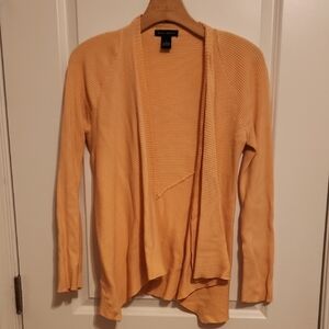 Women's Orange Cardigan Sweater